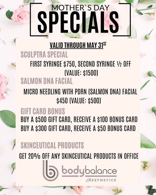Body Balance Mother's Day Specials